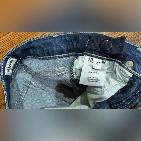 EUC Hudson brand toddler jeans, size 3 - Picture 3 of 3